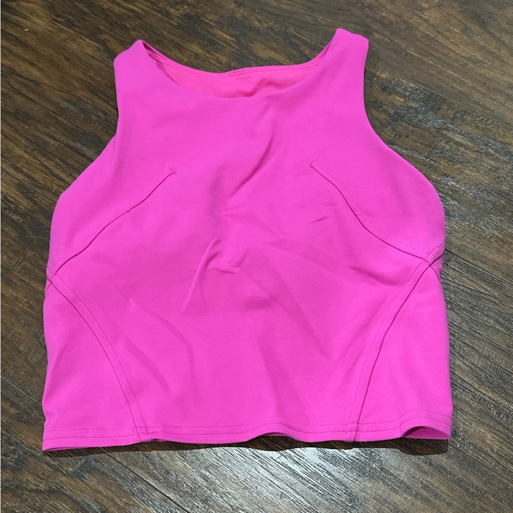 lululemon athletica Women's Pink Cropped Tank Size 2
